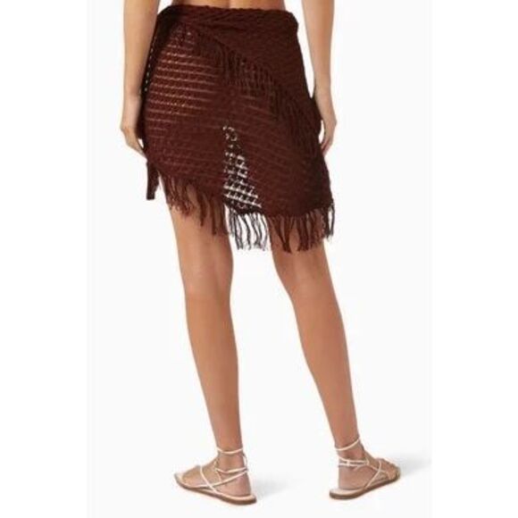 Savannah Morrow Ammoudi Mini Skirt in Cotton-knit NEW - Picture 3 of 6